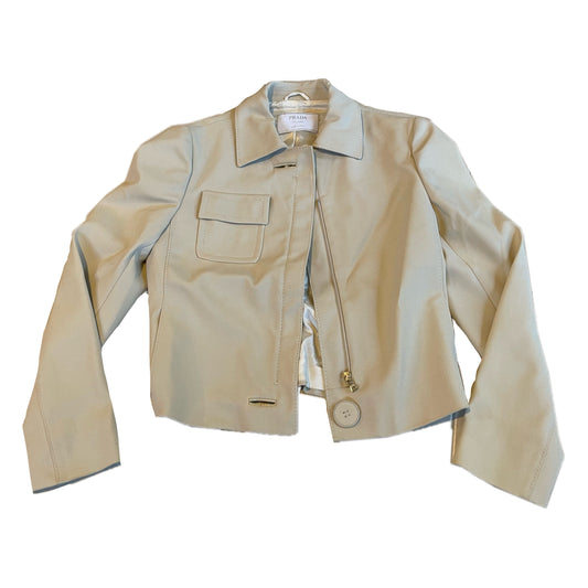 Prada White Stitch Pocket Jacket