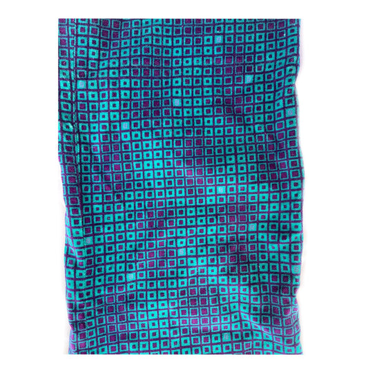 Fendi Velvet Checkered Logo Wide Leg Pants