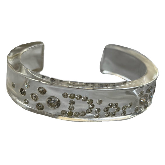 Christian Dior Rhinestone Clear Bangle