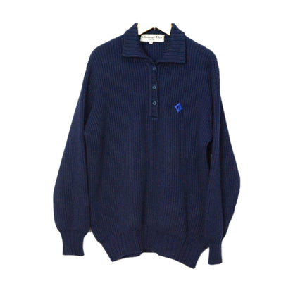 Christian Dior Sport Oversized Knit Quarter Button Down