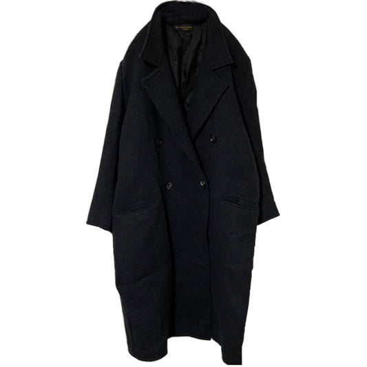 Valentino 100% Wool Charcoal Double Breasted Coat