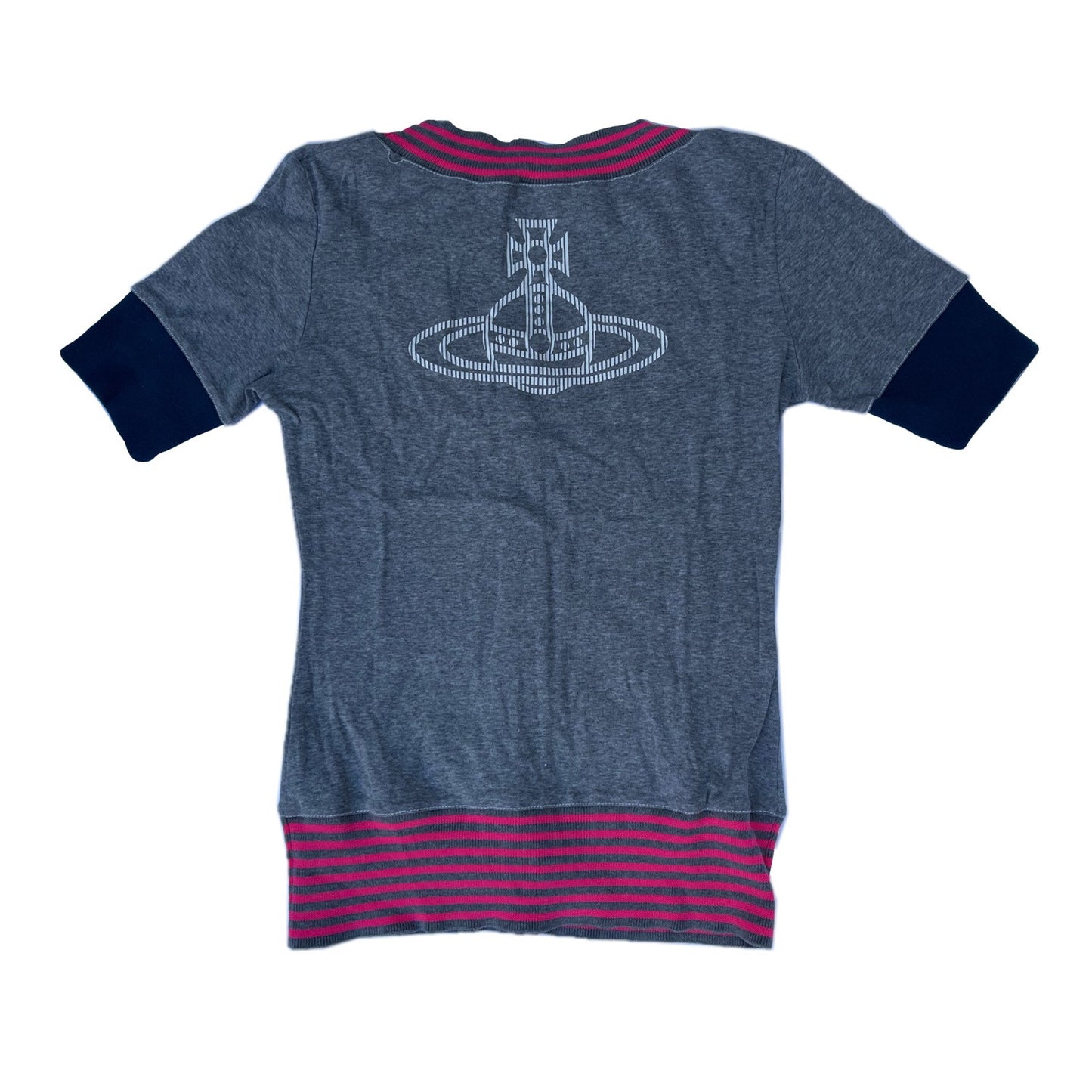 Vivienne Westwood Orbit Logo Scoopneck SS Cardigan