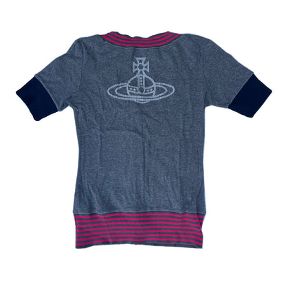 Vivienne Westwood Orbit Logo Scoopneck SS Cardigan