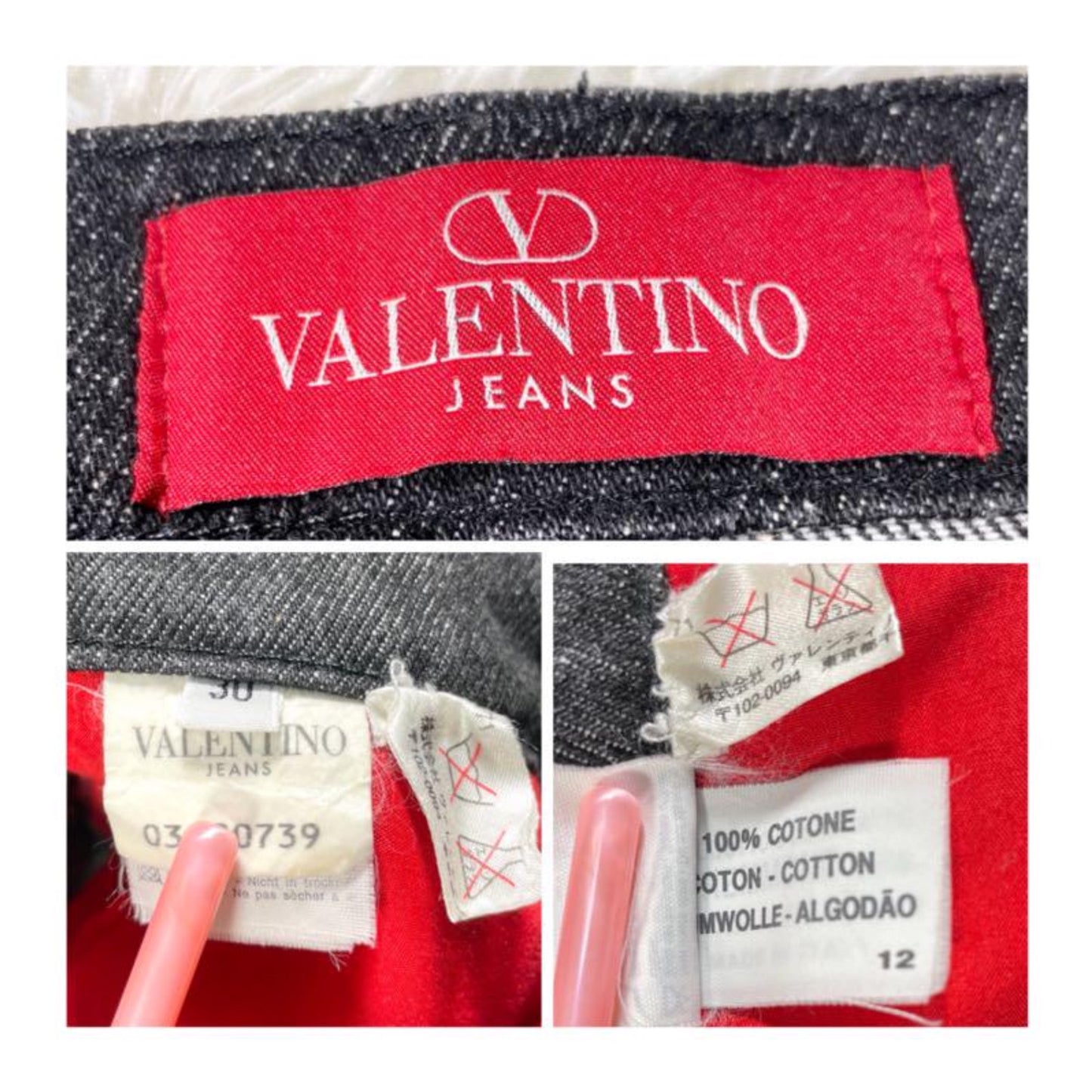 Valentino Floral Embroidered Jeans