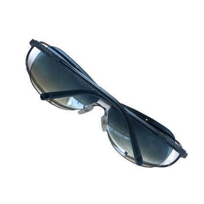 Chanel Blue Gradient Metal Frame Sunglasses