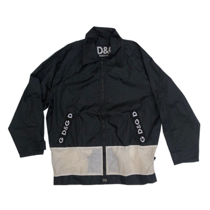 Dolce & Gabbana Black/White Anorak Parka Jacket