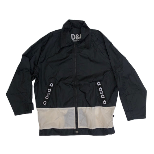 Dolce & Gabbana Black/White Anorak Parka Jacket