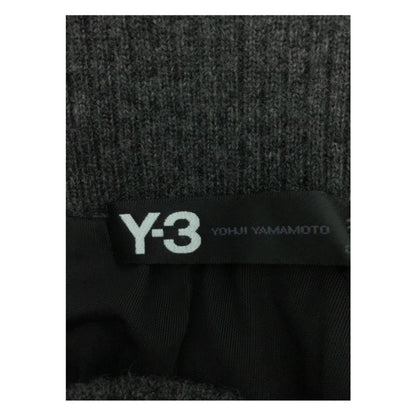 Y-3 Wool Elastic Waist Assymetrical Mini Drape Skirt