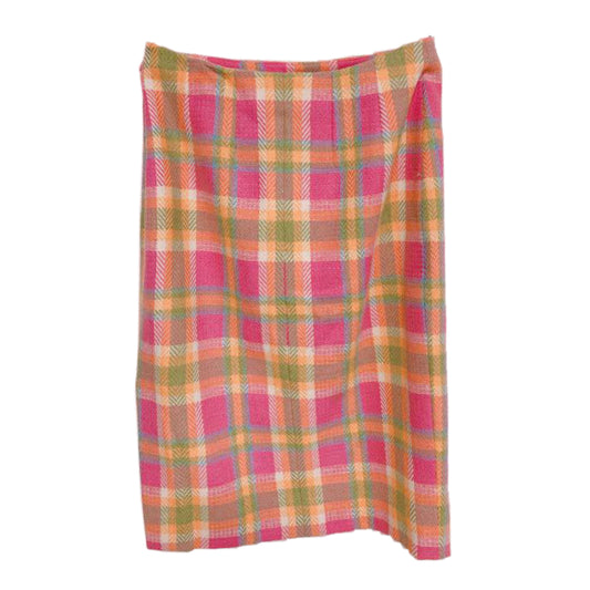 Christian Dior Checkered Midi Pencil Skirt