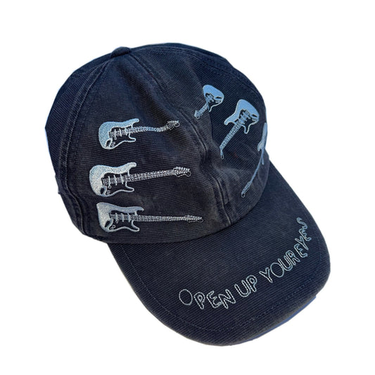 Christian Dior Open Up Your Eyes Guitar Denim Baseball Cap