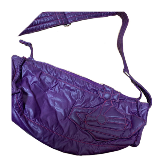 Viviene Westwood Purple Nylon Puffer Orbit Shoulder/Waistbag
