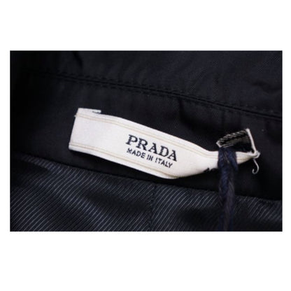 Prada Nylon Mock Neck Zip Down Sless Babydoll Dress