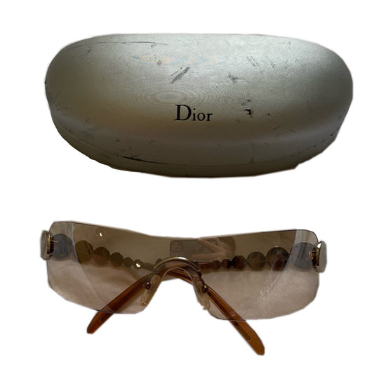 Christian Dior Rose Gold Shield Sunglasses