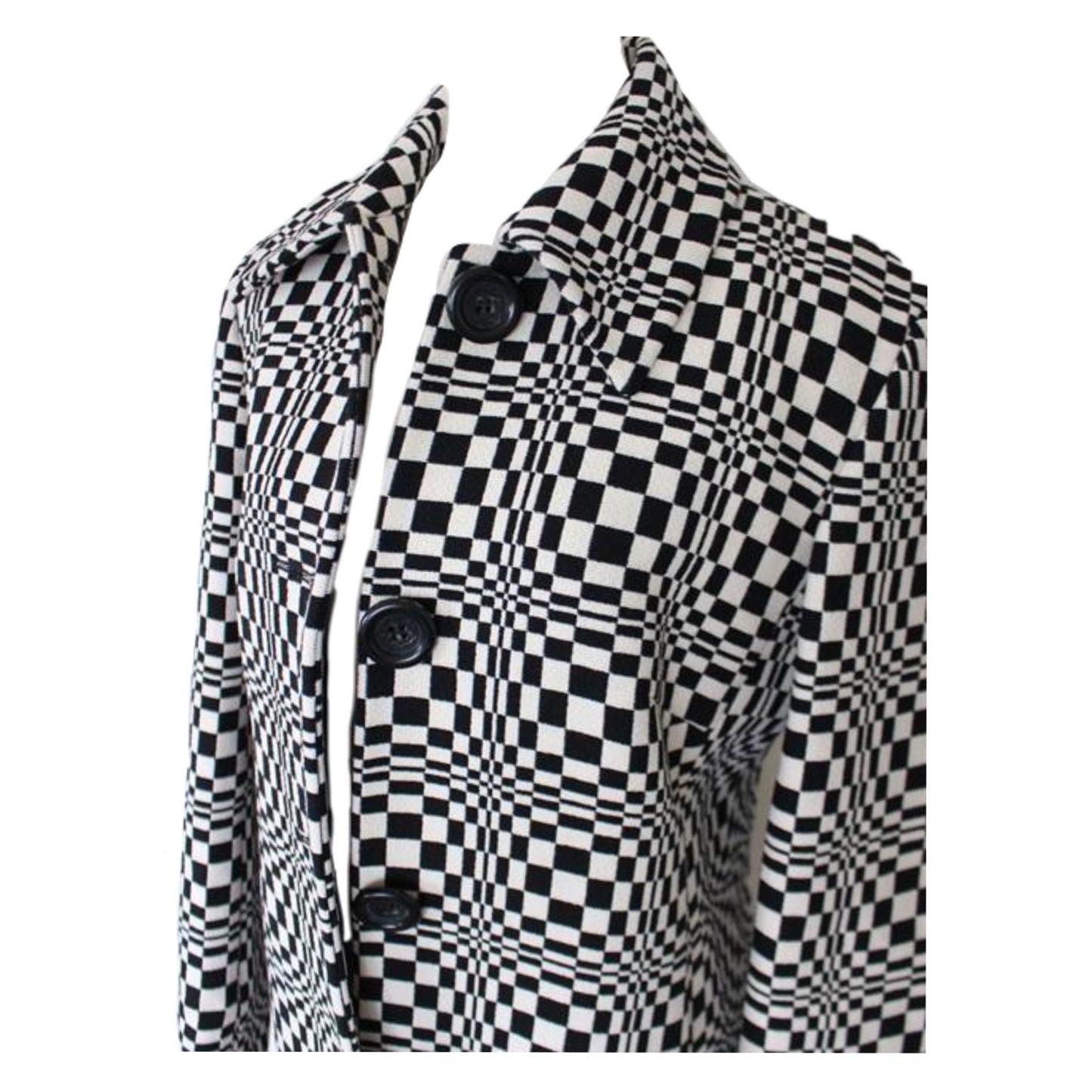 Celine Psychedelic Checkered Coat