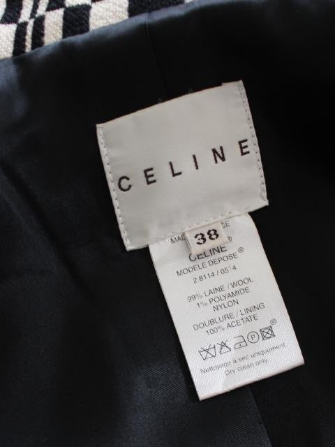 Celine Psychedelic Checkered Coat