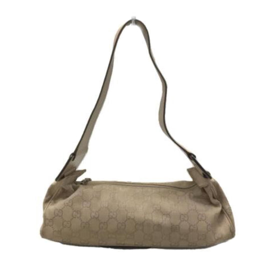 Gucci Monogram Canvas Leather Shoulder Strap Bag