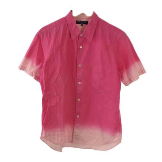 Comme Des Garcons Hommes Tie Dye Hem SS Bowling Shirt