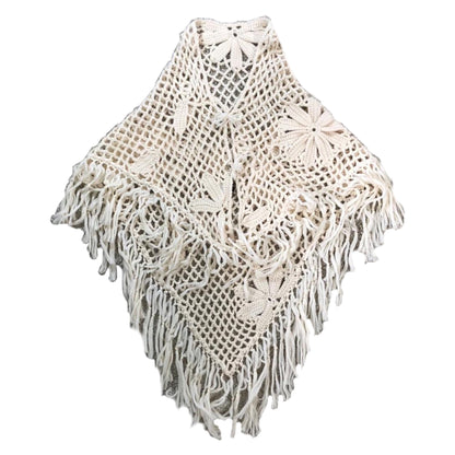 Roberto Cavalli Crochet Floral Poncho