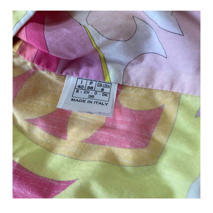 Emilio Pucci Abstract Print Zip Harrington Jacket