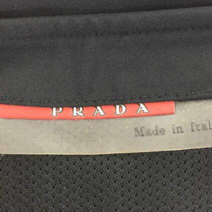 Prada Nylon Black Zip Midi Skirt