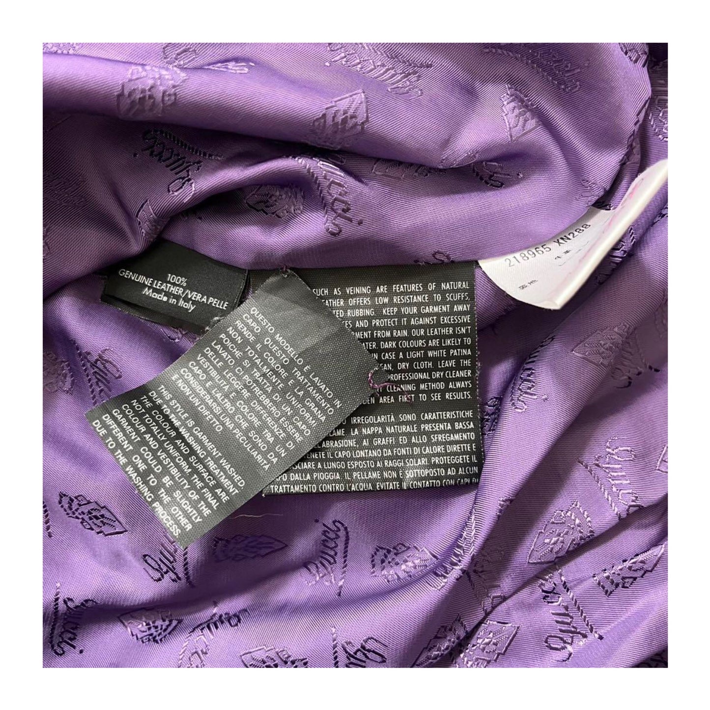 Gucci Leather Gold Button Military Jacket