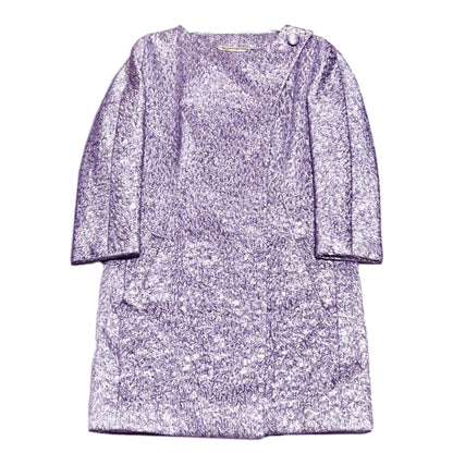 Balenciaga Metallic Button Dress Coat