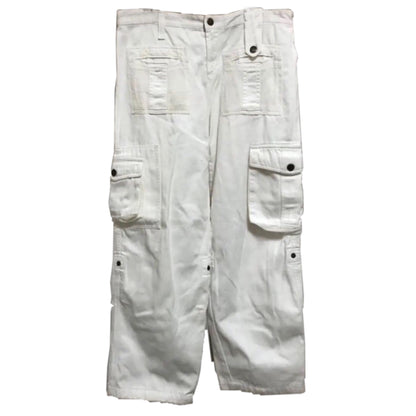 Dolce & Gabbana Cargo Utility Denim Wide Leg Pants