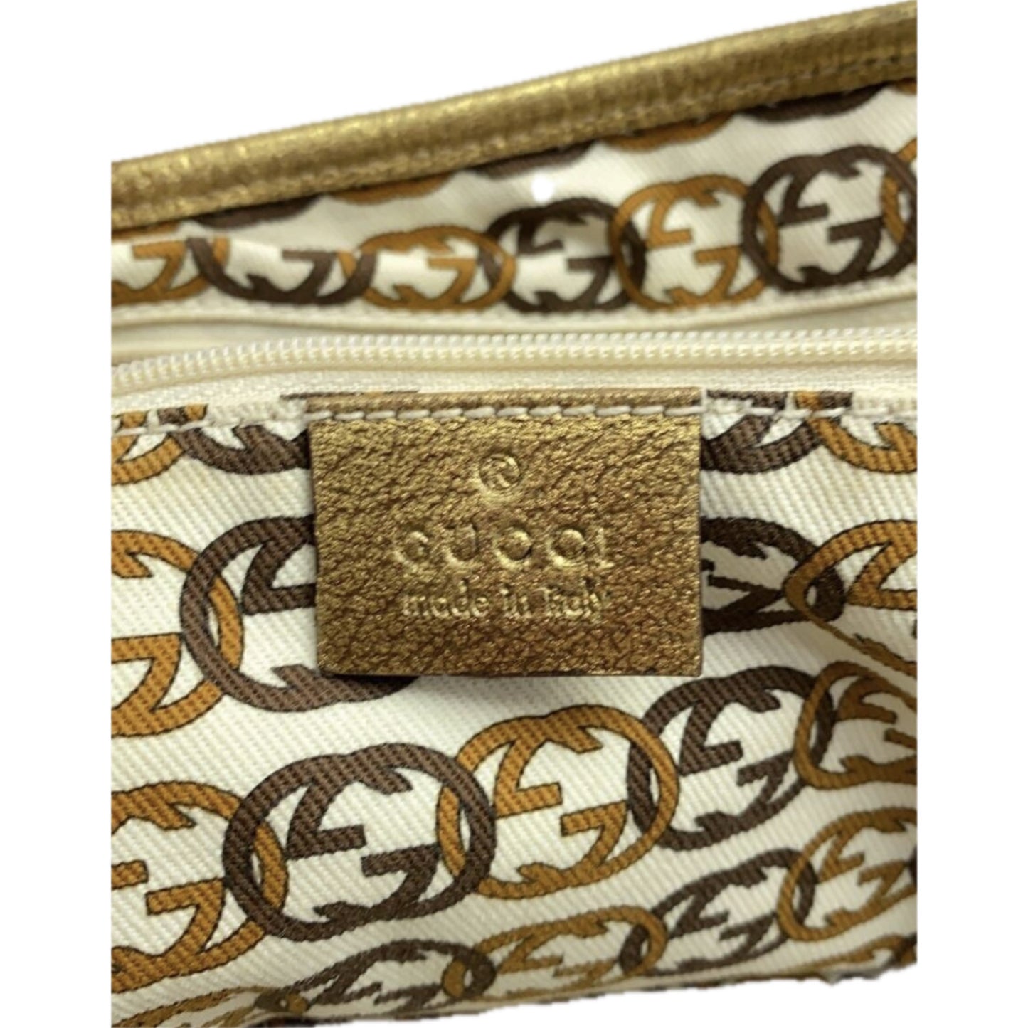 Gucci Monogram Canvas Double Handle Handbag
