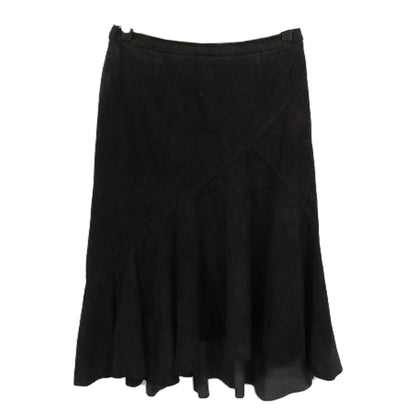 Givenchy Suede Leather Mermaid Midi Skirt