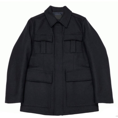 Prada Homme Wool Cashmere Blend Military Utility Jacket
