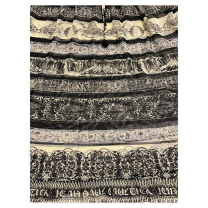 Jean Paul Gaultier Classique Pattern Mesh skirt