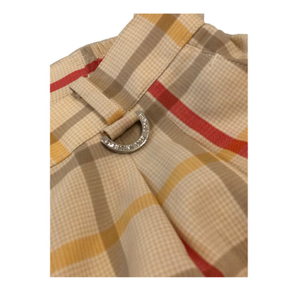 Christian Dior Sports Beige/Red/Yellow Check Pants