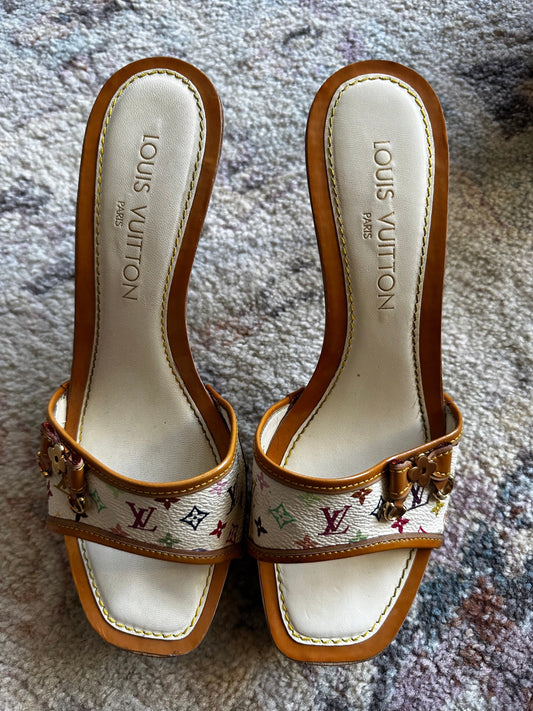 Louis Vuitton Monogram Wooden Clog Heela