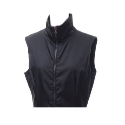 Prada Nylon Mock Neck Zip Down Sless Babydoll Dress