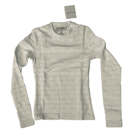 Christian Dior Hole Logo Long Sleeve Tee