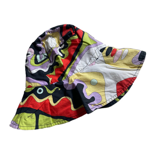 Emilio Pucci Multi Print Wide Brim Bucket Hat