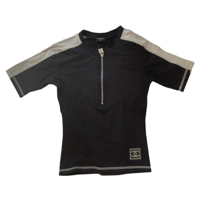 Chanel Identification Surf/Swim Half Zip Tee