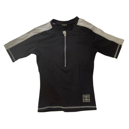 Chanel Identification Surf/Swim Half Zip Tee