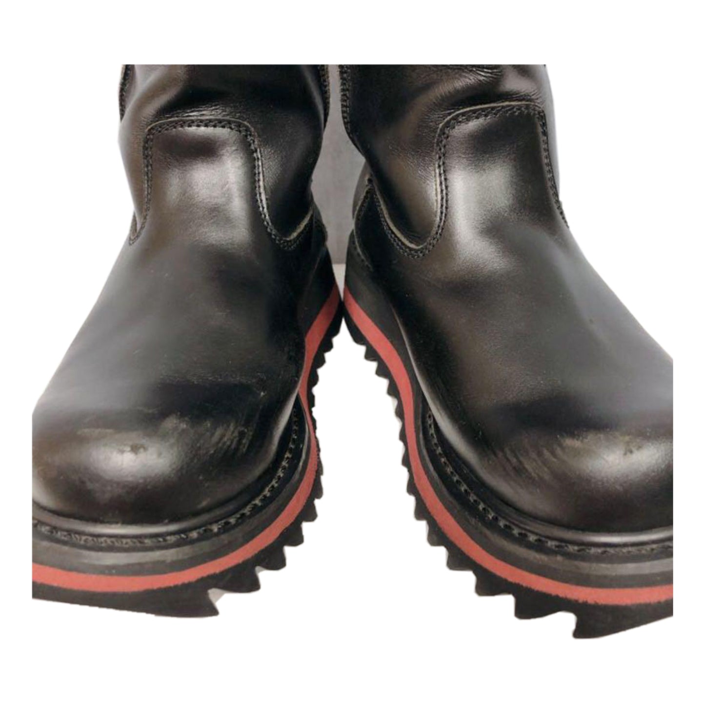 Jean Paul Gaultier Shark Fin Soles Leather Boots