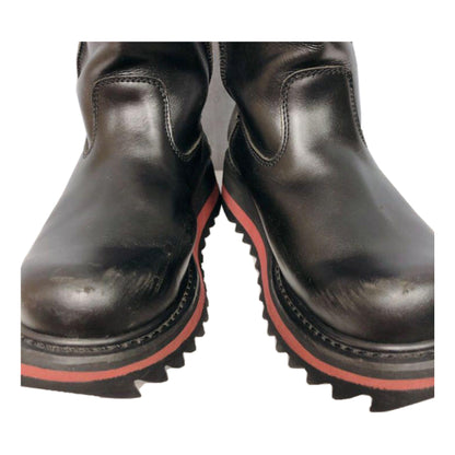 Jean Paul Gaultier Shark Fin Soles Leather Boots