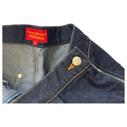 Vivienne Westwood Red Label Denim Skort W Orbit Heart Logo