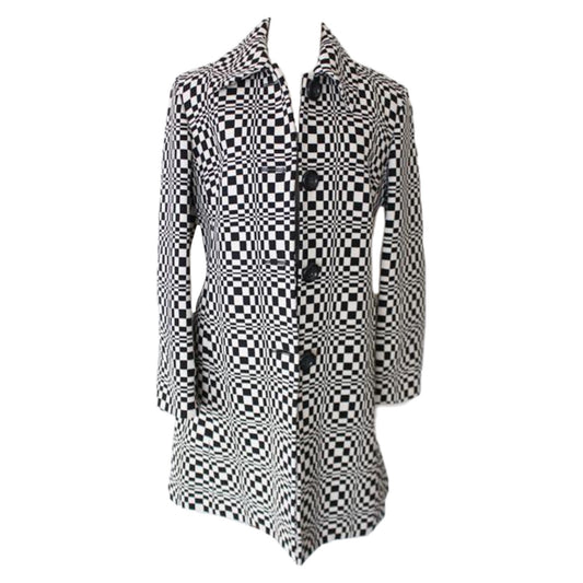 Celine Psychedelic Checkered Coat