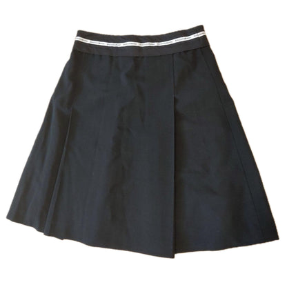 Dolce & Gabbana Logo Waist band Pleated Mini Skirt