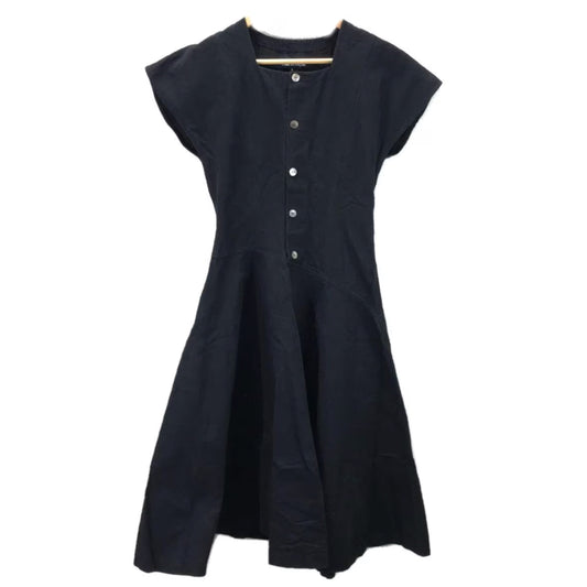 Tricot Comme Des Garcons Cotton Square Neck Sless A Line Midi Dress