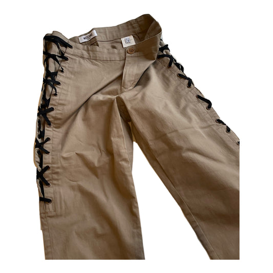 Moschino Jeans Tie Up High Waist Pants