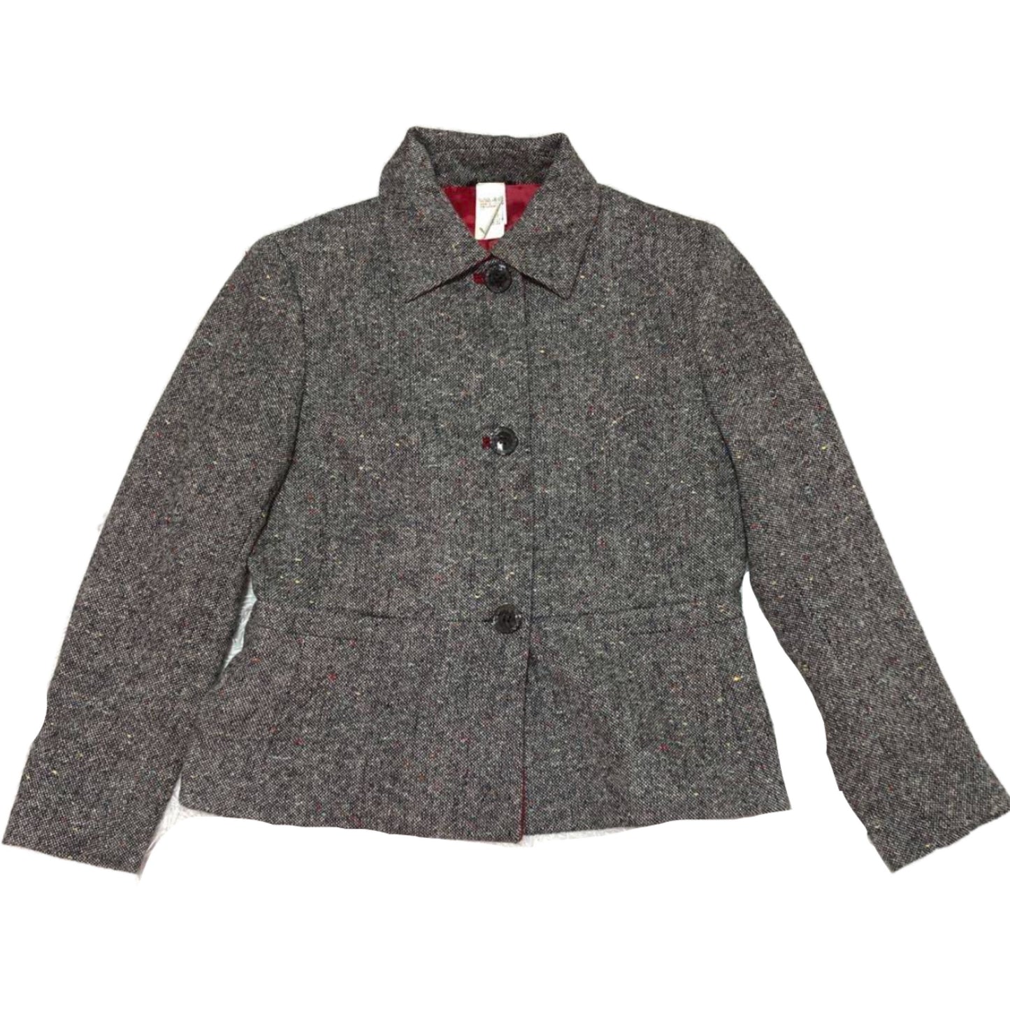 Gianni Versace Tweed Wool Speckle Blazer Skirt Two Piece Set