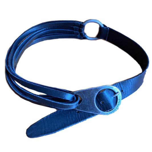 Dolce & Gabbana Leather Pin Buckle Belt