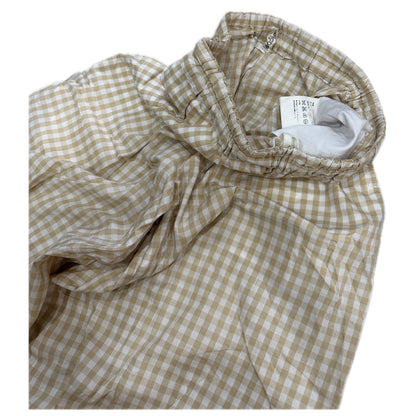 Comme Des Garcons Gingham Checkered Elastic Jogger Pants