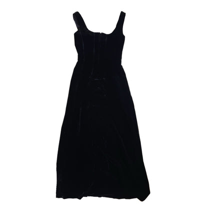 Ralph Lauren Velvet Lace Up Maxi Dress