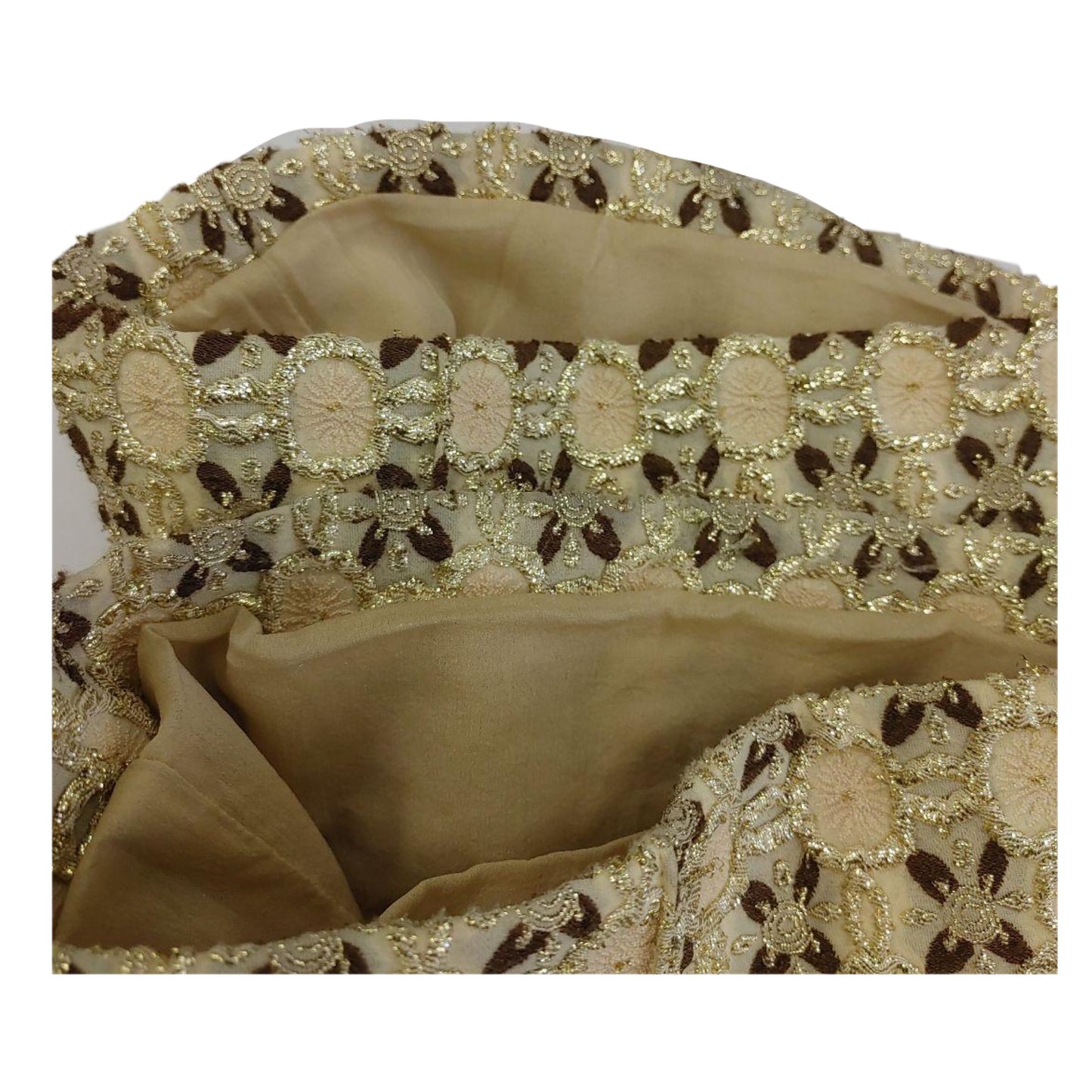 Prada Metallic Tweed Tile Print Trousers